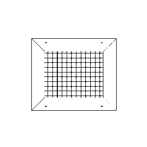 Rejilla tipo cuadrícula. INOX. SSEC