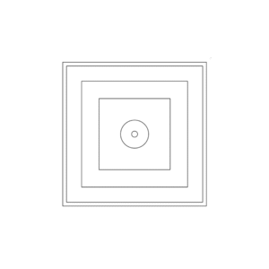 Difusor de 3 conos. INOX. SSTCD